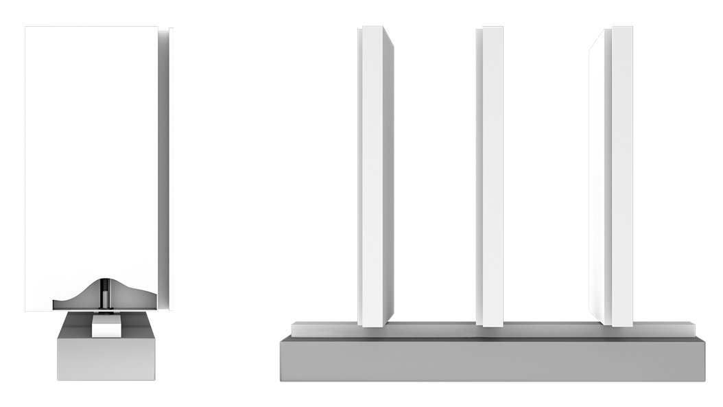 Viewtech louvre technical cross-section